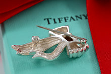 Load image into Gallery viewer, Tiffany &amp; Co. Gold &amp; Silver Wavy Ribbon Bow Brooch
