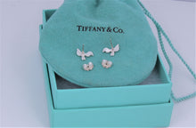 Load image into Gallery viewer, Tiffany &amp; Co. Paloma Picasso Silver Dove Wavy Stud Earrings
