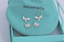 Load image into Gallery viewer, Tiffany &amp; Co. Paloma Picasso Silver Dove Wavy Stud Earrings

