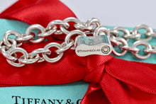 Load image into Gallery viewer, Tiffany &amp; Co. 1837 Silver Padlock Charm 8mm Link 7.5&quot; Bracelet
