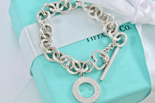 Load image into Gallery viewer, Tiffany &amp; Co. Silver Heart Cutout Charm Dual Toggle Bracelet
