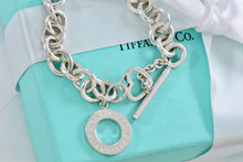 Load image into Gallery viewer, Tiffany &amp; Co. Silver Heart Cutout Charm Dual Toggle Bracelet
