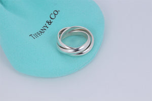 Tiffany & Co. Paloma Picasso Silver Triple Interlocking Ring