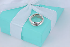 Tiffany & Co. Paloma Picasso Silver Triple Interlocking Ring