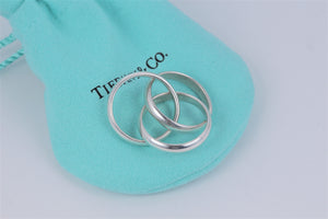 Tiffany & Co. Paloma Picasso Silver Triple Interlocking Ring