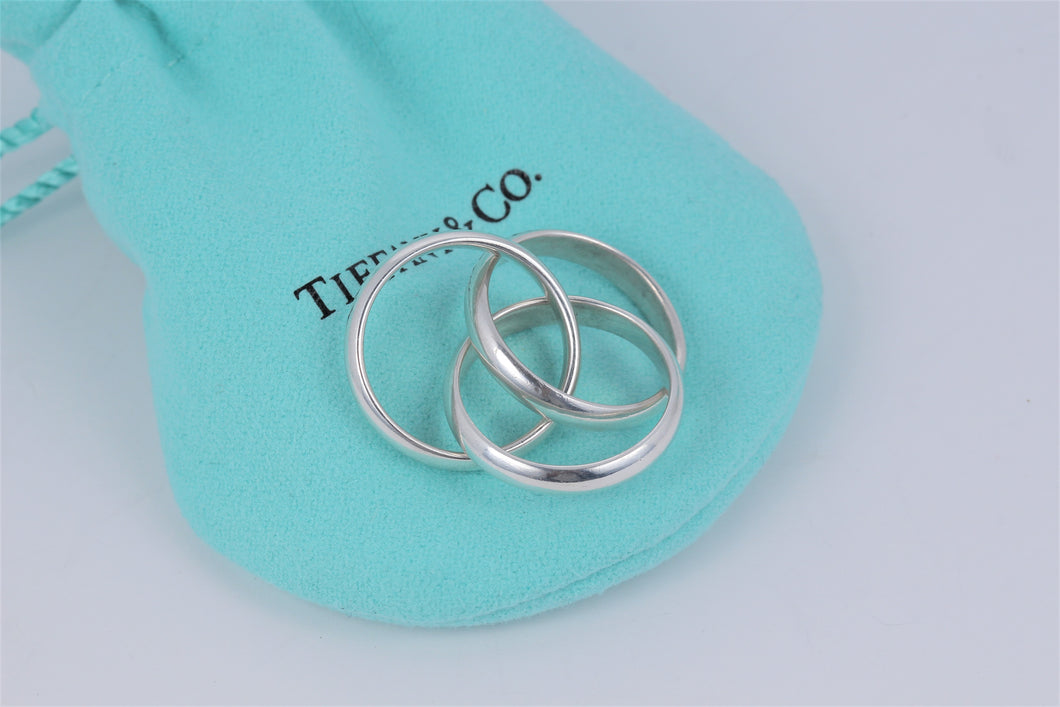 Tiffany & Co. Paloma Picasso Silver Triple Interlocking Ring