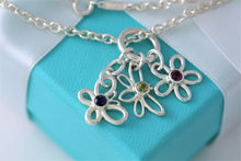 Load image into Gallery viewer, Tiffany &amp; Co. Nature Silver Gemstone Butterfly, Dragonfly and Flower Necklace

