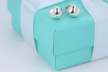 Load image into Gallery viewer, Tiffany &amp; Co. Elsa Peretti Silver Nugget Bean Stud Earrings
