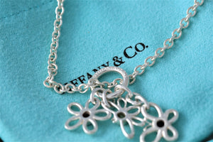 Tiffany & Co. Nature Silver Gemstone Butterfly, Dragonfly and Flower Necklace