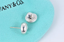 Load image into Gallery viewer, Tiffany &amp; Co. Elsa Peretti Silver Nugget Bean Stud Earrings
