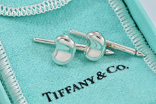 Load image into Gallery viewer, Tiffany &amp; Co. Elsa Peretti Silver Bean Shirt Studs (2)
