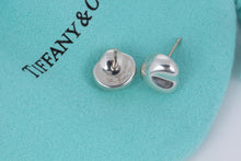 Load image into Gallery viewer, Tiffany &amp; Co. Elsa Peretti Silver Nugget Bean Stud Earrings
