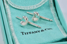 Load image into Gallery viewer, Tiffany &amp; Co. Elsa Peretti Silver Bean Shirt Studs (2)
