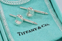 Load image into Gallery viewer, Tiffany &amp; Co. Elsa Peretti Silver Bean Shirt Studs (2)
