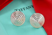 Load image into Gallery viewer, Tiffany &amp; Co. Silver Cone Swirl Stud 1999 Earrings
