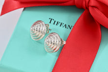 Load image into Gallery viewer, Tiffany &amp; Co. Silver Cone Swirl Stud 1999 Earrings
