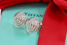 Load image into Gallery viewer, Tiffany &amp; Co. Silver Cone Swirl Stud 1999 Earrings
