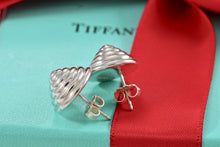 Load image into Gallery viewer, Tiffany &amp; Co. Silver Cone Swirl Stud 1999 Earrings
