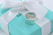 Load image into Gallery viewer, Tiffany &amp; Co. Silver Frank Gehry Silver Wide Square Torque Ring
