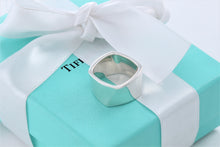 Load image into Gallery viewer, Tiffany &amp; Co. Silver Frank Gehry Silver Wide Square Torque Ring
