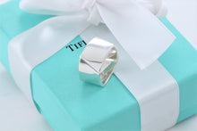 Load image into Gallery viewer, Tiffany &amp; Co. Silver Frank Gehry Silver Wide Square Torque Ring
