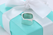 Load image into Gallery viewer, Tiffany &amp; Co. Silver Frank Gehry Silver Wide Square Torque Ring

