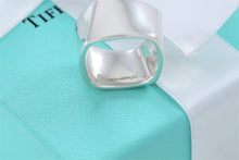 Load image into Gallery viewer, Tiffany &amp; Co. Silver Frank Gehry Silver Wide Square Torque Ring
