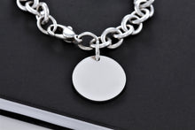 Load image into Gallery viewer, Tiffany &amp; Co. Plain Circle Tag Chunky Link 10mm Bracelet

