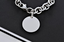 Load image into Gallery viewer, Tiffany &amp; Co. Plain Circle Tag Chunky Link 10mm Bracelet

