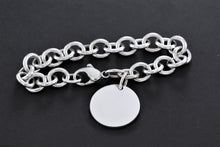 Load image into Gallery viewer, Tiffany &amp; Co. Plain Circle Tag Chunky Link 10mm Bracelet
