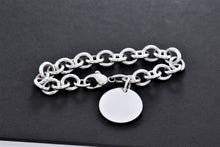 Load image into Gallery viewer, Tiffany &amp; Co. Plain Circle Tag Chunky Link 10mm Bracelet
