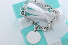 Load image into Gallery viewer, Tiffany &amp; Co. Plain Circle Tag Chunky Link 10mm Bracelet
