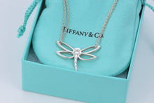 Load image into Gallery viewer, Tiffany &amp; Co. Nature Silver Large Dragonfly Double Chain Necklace
