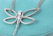 Load image into Gallery viewer, Tiffany &amp; Co. Nature Silver Large Dragonfly Double Chain Necklace
