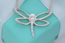 Load image into Gallery viewer, Tiffany &amp; Co. Nature Silver Large Dragonfly Double Chain Necklace

