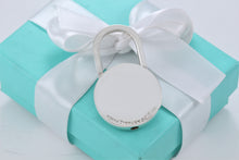 Load image into Gallery viewer, Tiffany &amp; Co. Silver Baseball Padlock Key Ring Keychain
