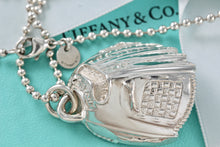 Load image into Gallery viewer, Tiffany &amp; Co. Mens Silver Baseball Glove Ball Beaded Chain Necklace
