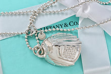 Load image into Gallery viewer, Tiffany &amp; Co. Mens Silver Baseball Glove Ball Beaded Chain Necklace
