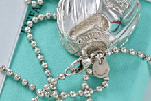 Load image into Gallery viewer, Tiffany &amp; Co. Mens Silver Baseball Glove Ball Beaded Chain Necklace
