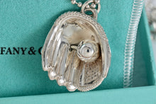 Load image into Gallery viewer, Tiffany &amp; Co. Mens Silver Baseball Glove Ball Beaded Chain Necklace
