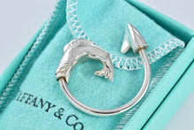 Load image into Gallery viewer, Tiffany &amp; Co. Silver Fish Hook Key Ring Keychain
