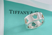 Load image into Gallery viewer, Tiffany &amp; Co. Nature Silver Flower Tulip Cutout Band Ring Sz. 5.5
