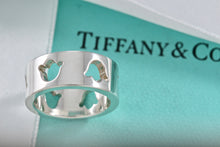 Load image into Gallery viewer, Tiffany &amp; Co. Nature Silver Flower Tulip Cutout Band Ring Sz. 5.5
