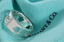 Load image into Gallery viewer, Tiffany &amp; Co. Nature Silver Flower Tulip Cutout Band Ring Sz. 5.5
