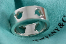 Load image into Gallery viewer, Tiffany &amp; Co. Nature Silver Flower Tulip Cutout Band Ring Sz. 5.5
