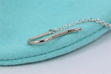 Load image into Gallery viewer, Tiffany &amp; Co. Elsa Peretti Silver Turquoise Open Heart Dangling Earrings
