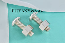 Load image into Gallery viewer, Tiffany &amp; Co. Mens Silver Nut and Bolt Cufflinks

