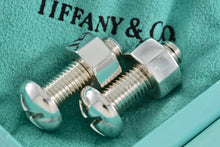 Load image into Gallery viewer, Tiffany &amp; Co. Mens Silver Nut and Bolt Cufflinks

