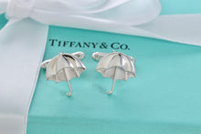 Load image into Gallery viewer, Tiffany &amp; Co. Mens Silver Umbrella Cufflinks
