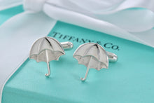 Load image into Gallery viewer, Tiffany &amp; Co. Mens Silver Umbrella Cufflinks
